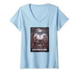 Womens Ghostbusters Stay Puft Vintage Poster V-Neck T-Shirt