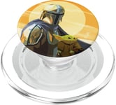 Star Wars The Mandalorian Mando and the Child Clan of Two PopSockets PopGrip pour MagSafe