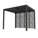 Pergola bioclimatique - Autoportée - Aluminium - 4x3m  