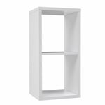 Etagère cube 2 casiers blanc mat - classico