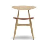 Carl Hansen - CH33P - Klädd sits, Oljad Ek, Lädergrupp B Thor - 325 - Spisestoler - Hans J. Wegner - Tre farget - Tre