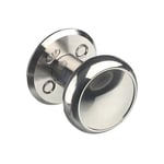 ASSA 167 Dörrknopp Ø50 mm, vridbar Förnicklad, 2-pack