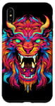 Coque pour iPhone XS Max Dragon rouge chinois