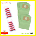 10 Pack For Numatic Henry Hoover Vacuum Cleaner Paper Dust Bags + 10 Fresheners