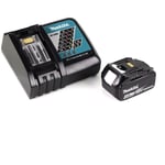 Ddf 485 RM1J 18 v Li-Ion Perceuse visseuse sans fil Brushless 13 mm + Coffret MakPac + 1 x Batterie 4,0 Ah + Chargeur - Makita