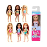 Lot de 6 Poupées Barbie Chelsea Club en Maillots de Bain Assortis S602