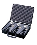 Samson Cardioid Dynamic Microphones with Carry Case (Pack of 3)