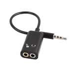 3 X Adaptateur splitter jack audio 3.5 mm pour Casque et prise Microphone - Noir