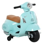 Rootz VESPA elektrisk motorcykel för barn - Åkcykel för barn - Elskoter för småbarn - Realistisk körupplevelse - Förbättrad säkerhet - Bekväm körning