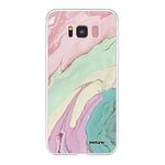 Evetane - Coque Silicone Compatible Samsung Galaxy S8 - Protection Intégrale 360, Fine et Transparente - Coque Avant & Arrière - Haute Résistance - Mercure Pastels