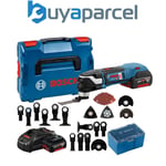 Bosch 18v GOP Multi Tool Cutter GOP18V-28 + 2 x 5.0ah Lithium LBOXX + 22 Access