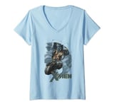 Marvel X-Men The Beast Double Exposed Mutant T-Shirt avec Col en V