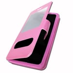 Asus Zenfone 4 Max Pro S425 Etui Housse Coque Folio Rose De Qualité By Ph26®