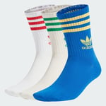 adidas Mid Cut Crew Socks 3 Pairs Unisex