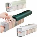 Csparkv - Boîte de rangement murale pour sous-vêtements, 3 pièces, sans perforation, 6 grilles, organisateur de tiroirs pour sous-vêtements,