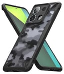 Ringke Coque Xiaomi Redmi Note 13 Pro 5G / Poco X6 5G [Fusion-X] Antichoc Protection [Militaire Défense] Résistant aux Rayures Polycarbonate Solide Rigide TPU Bumper - Camo Black