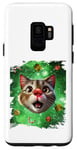 Coque pour Galaxy S9 Space Cat Renne, Bad Tacky Ugly Christmas