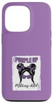 iPhone 13 Pro Purple Up Military Child Leopard Purple Military Kids Case