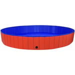 Piscine pliable pour chiens Rouge 300x40 cm pvc Vidaxl Red