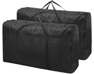 Lifeforce Storage Bags with Zips, Moving Bags (180L Value Pack, Set of 2)