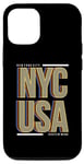 Coque pour iPhone 12/12 Pro New York, New York, Manhattan, Big Apple, Brooklyn