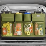 SURDOCA Organiseur de coffre de voiture, 3ème génération [double capacité], équipé d'un filet élastique solide et de 4 structures de baguette magique, sac de coffre de voiture