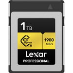 Lexar Professional CFexpress (Type B) Gold 1900MB/s, 1TB muistikortti