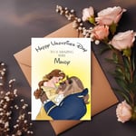 Personalised Valentines Day Card ,Disney , Girlfriend, Beauty And The Beast