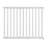 Grille de Porte et barrière d'escalier à Visser, kit de Construction à Assembler, Extensible de 63 à 103,5 cm, Blanc