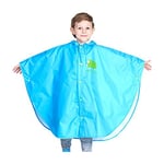 Wetry Poncho Pluie Enfant Cape de Pluie Manteau Imperméable Fille Garçon Veste Anti Pluie Léger Respirant et Réutilisable pour 75-170cm