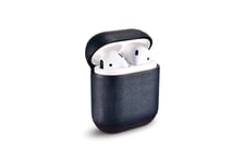 Apple AirPods - ICARER fodral i äkta läder - Blå