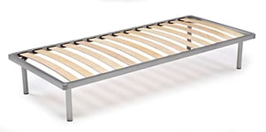 Talamo Italia - Talamo Italia Sommier orthopédique avec 14 lattes, adapté pour lit simple, Fabriqué en Italie, Sommier en contreplaqué de bouleau, cm 90x200h34