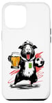 Coque pour iPhone 13 Pro Max Cochon d'Inde avec bière et tatouage Fan de football drôle