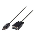 Câble DisplayPort vers VGA 3m Noir