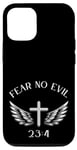 iPhone 12/12 Pro Fear No Evil Psalm 23:4 Bible Verse I Will Fear No Evil God Case