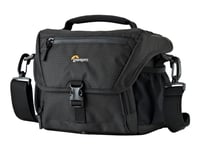 Lowepro Nova 160 Aw Ii - Skulderveske For Digitalbildekamera Med Linser / Drone - 600D Polyester, 150D-Polyester, 148T Polyester, 190T-Revnesperre, 450D Shadow Rip Polyester - Svart