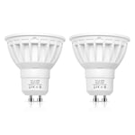 ‎LEHASILED 5.5W GU10 LED Light Bulbs, Replace 50W Halogen Bulbs, LED GU10 3000K Warm White 500LM Spotlight Blub, 120° Beam Angle, Non-Dimmable, 2 Pack