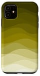 Coque pour iPhone 11 Dégradé simple jaune foncé vague