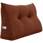 Vercart - Coussin de Lecture Compensé, Triangulaire Coussin à Coins, Gros Coussin Canapé, Traversin Tête de lit Support Arrière, Oreiller Cervical