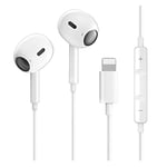 Dawn For iPhone Headphones(Built-in Microphone & Volume Control) iphone wired earphones HiFi Stereo Sound Headphones In-Ear Headphones Compatible with iPhone 14/13/12/11/7/8/X/XR/XS Supports all iOS