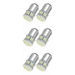 6 st 6000k vita 1157 50smd bakljus broms LED-lampor glödlampa Bay15d 12v