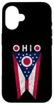 Coque pour iPhone 16 State of Ohio Burgee Flag -- The Buckeye State