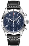 Breitling A233801A1C1X1 Classic AVI Tribute to Vought F4U Crossair Sininen/Nahka