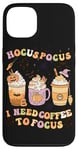 iPhone 13 Halloween Groovy Hocus Pocus I Need Coffee To Focus Case