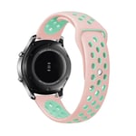 Samsung Gear S3 Frontier / S3 klockarmband silikon mjuk värmeavledande - Turkos och rosa