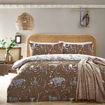 furn. Buckthorn Super King Duvet Set Amber, Orange