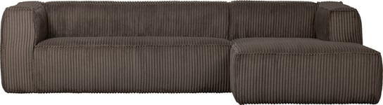 Bean, Hjørnesofa højrevendt, brun, H73x175x305 cm