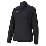 Puma Women's teamGOAL 23 Sideline Jacket W Track Black-Asphalt, M