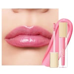 Oulac Rose Gloss à Lèvres Pailleté - Hydratant Rouge à Lèvres Liquide | Huile a Levre Brillant, Gloss Transparent Lip Oil - Enrichi en Extrait de Rose | Formule Vegan - 4,5ml, Rose Quartz (C16)