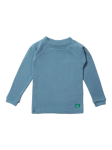 Little Green Radicals Baby Waffle Long Sleeve Top, Dreamy Blue